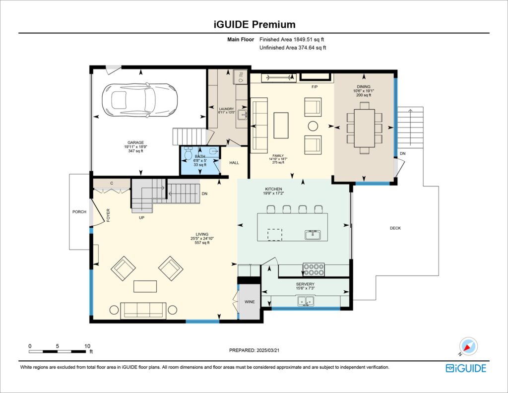 iGUIDE premium real estate floor plan example