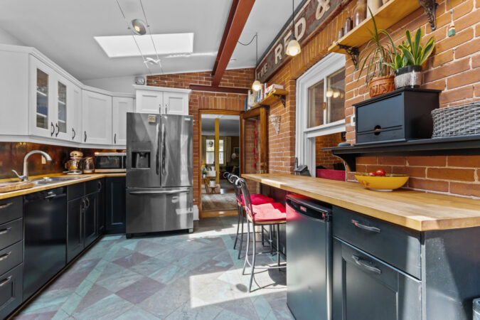 Interior real estate photography example by Show Kingston – small kitchen addition to old Kingston, Ontario home