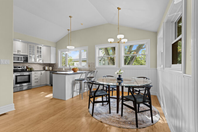 Interior real estate photography example by Show Kingston – bright modern kitchen with natural light in Kingston, Ontario