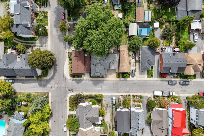 Aerial real estate drone photography example by Show Kingston – home in Kingston, Ontario