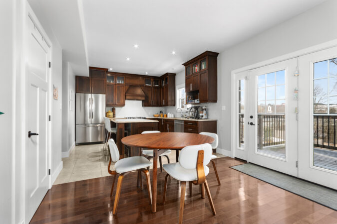 Interior real estate photography example by Show Kingston – bright modern kitchen with natural light in Kingston, Ontario